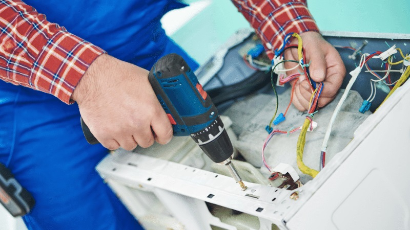 Söğütlü İmmergas İmmergas çamaşır makinesi kart tamiri – Su almama arızası orijinal parça ile giderildi. - Teknik servis örneği
